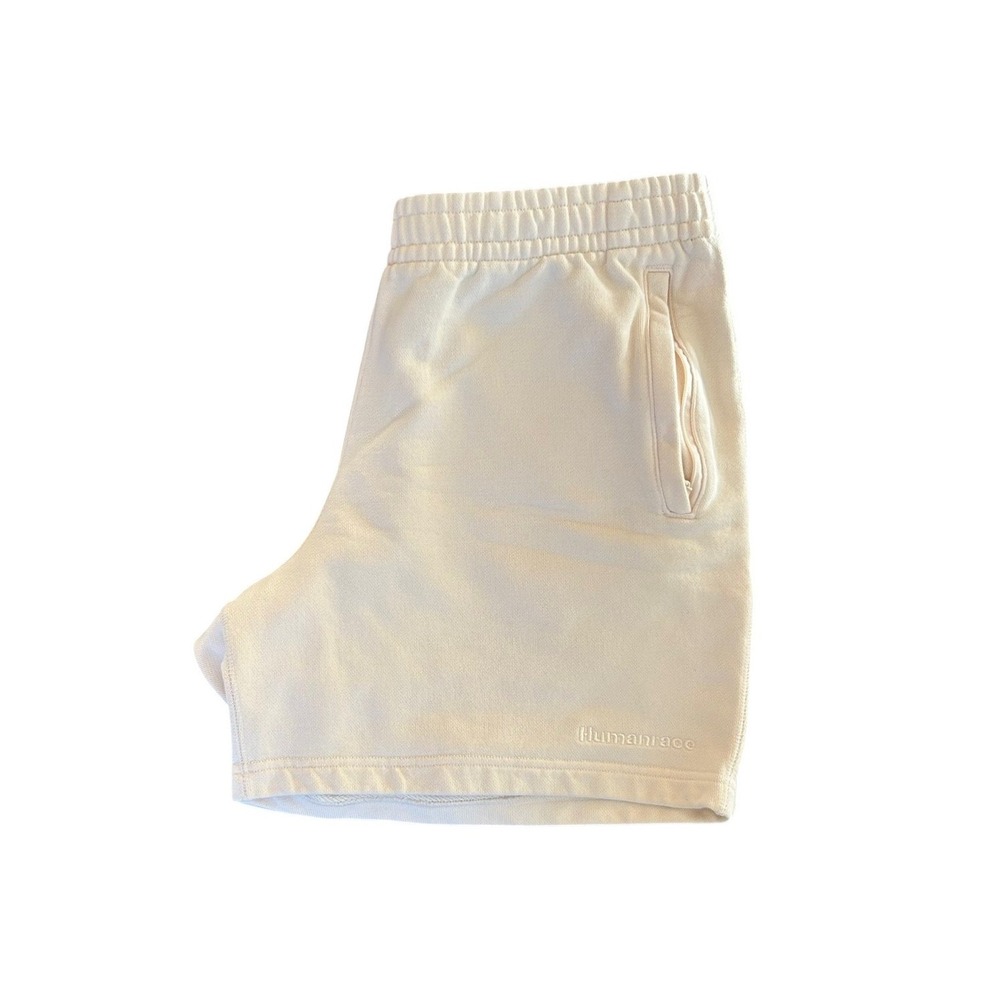 Adidas Pharrell Williams Humanrace PW Basics Shorts Off White Cream Mens Large